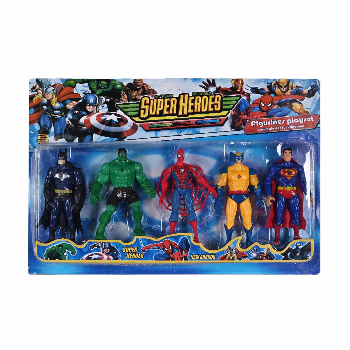 Super Heroes Action Figure Play Set Raja Sahib Kids