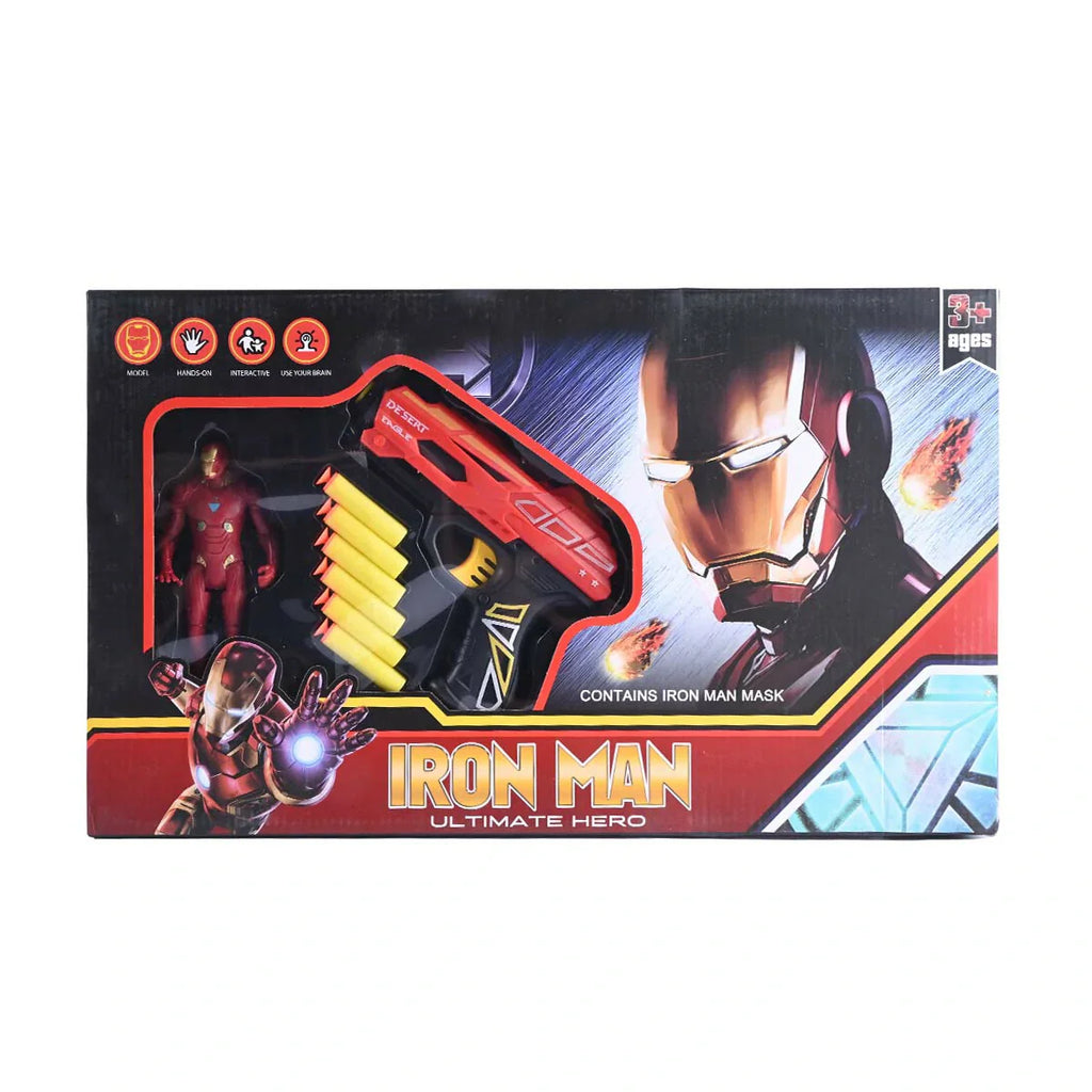 Picture of Iron Man Ultimate Hero Roleplay & Foam Dart Blaster Set (3-in-1 Action) - by Raja Sahib Kids