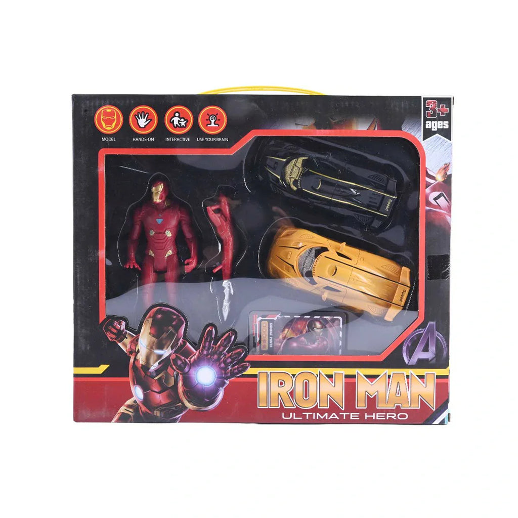 Picture of Iron Man: Ultimate Hero Action Figure & High-Speed Vehicles Set - by Raja Sahib Kids