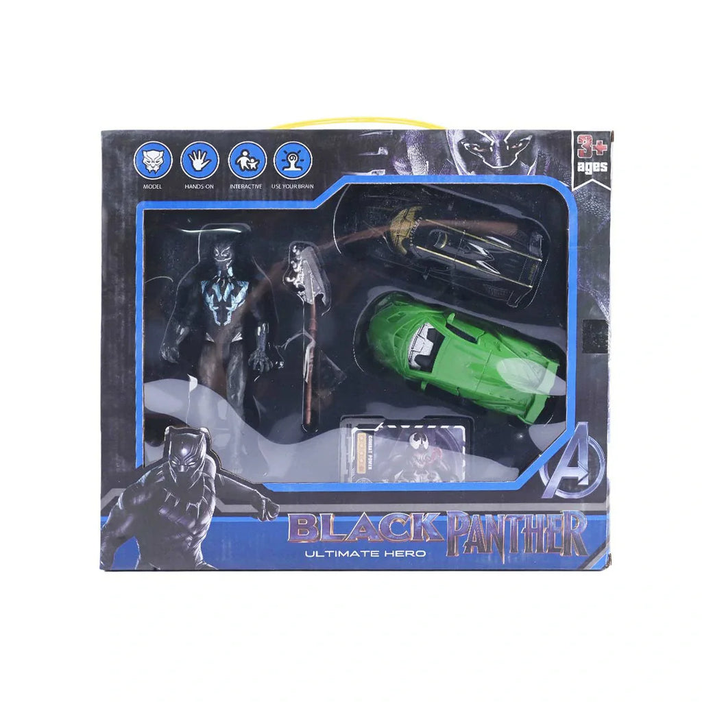 Picture of Black Panther Ultimate Hero Action Figure & Vehicles Set - Avengers: Endgame - by Raja Sahib Kids
