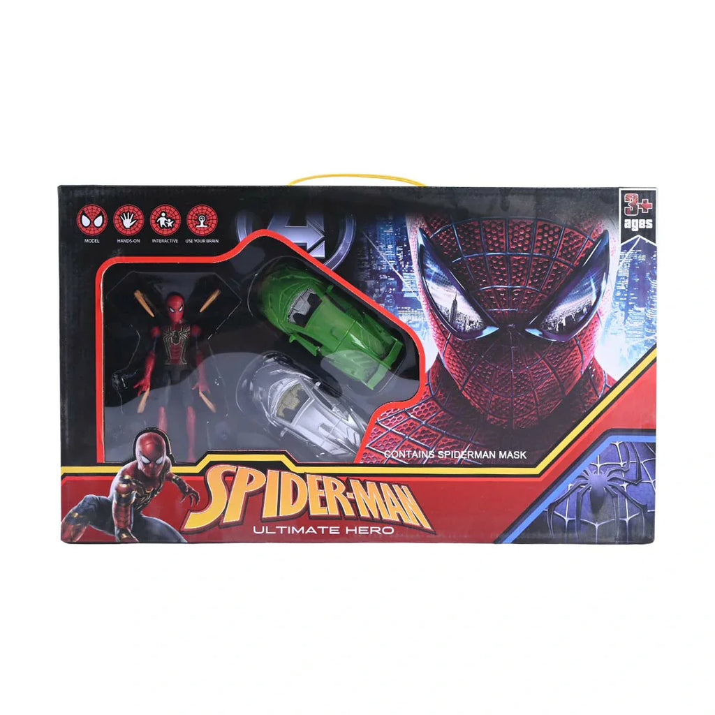 Picture of Spider-Man: Ultimate Hero Deluxe Role-Play & Vehicle Set Avengers Theme - by Raja Sahib Kids