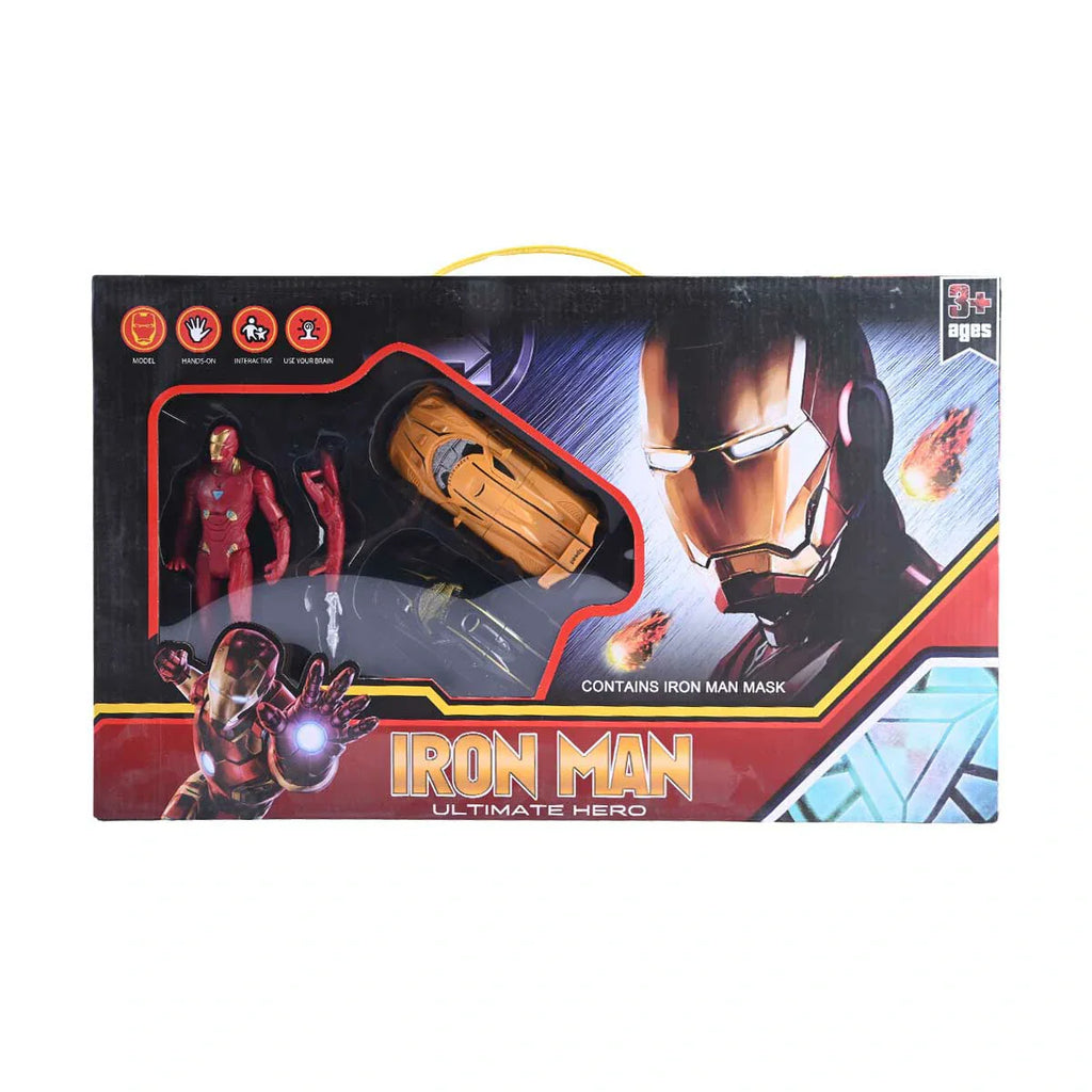 Picture of Iron Man Ultimate Hero 3-in-1 Action Set: Figure, Vehicle & Mask - by Raja Sahib Kids