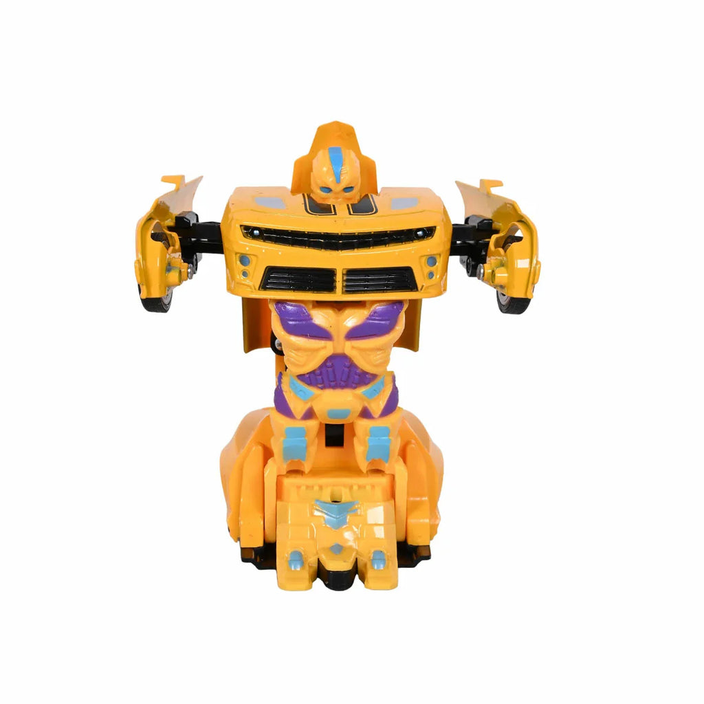 Picture of 2-In-1 Robot Transformer Car Toy Yellow - by Raja Sahib Kids