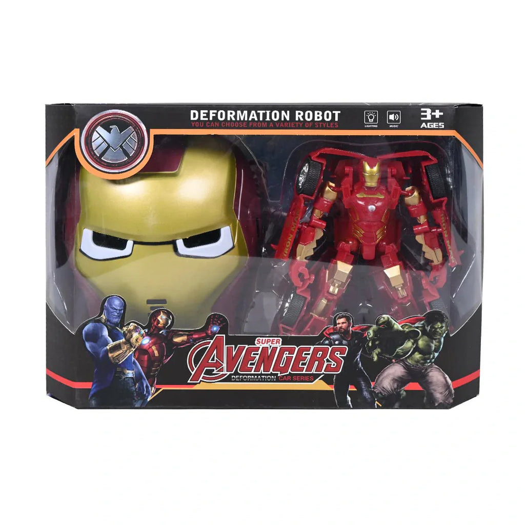 Picture of Super Avengers Ironman Deformation Robot Transformer Figure - by Raja Sahib Kids