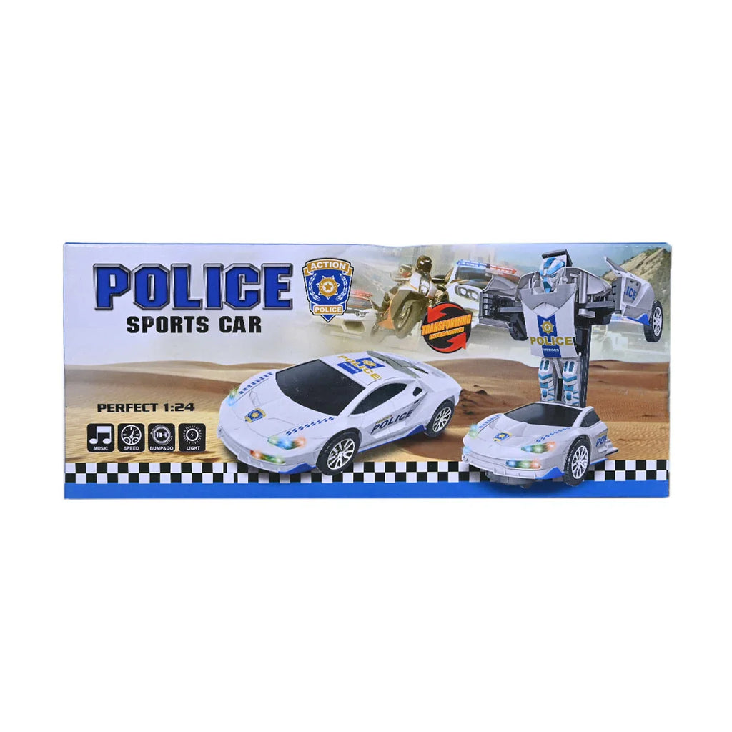 Picture of Robot Transformer Police Sports Car - by Raja Sahib Kids