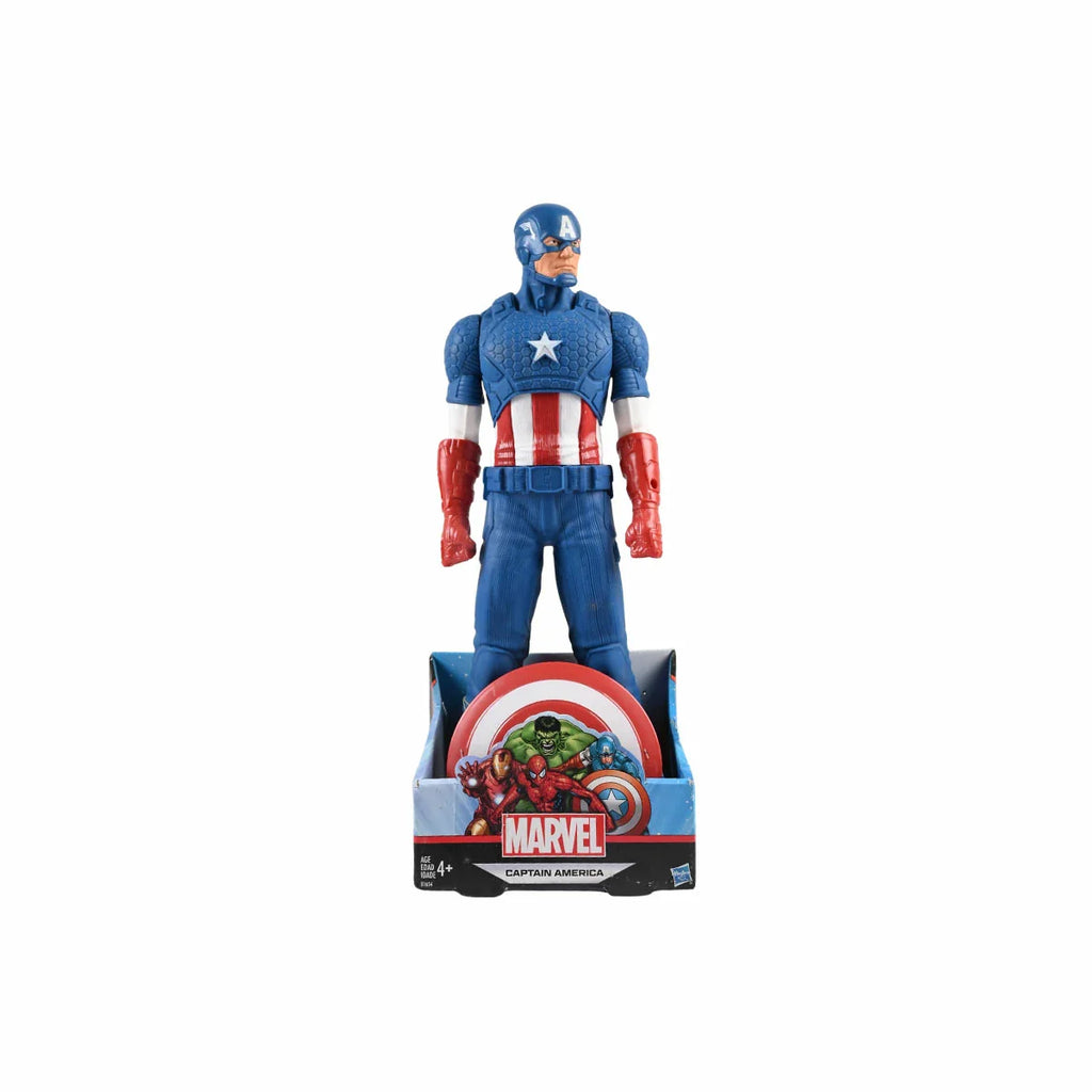 Picture of Marvel Titan Hero Series Captain America 12-Inch Action Figure with Vibranium Shield (Ages 4+) - by Raja Sahib Kids