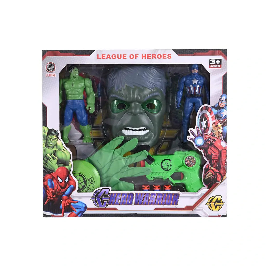 Picture of League of Heroes Role-Play and Action Figure Set Hulk Edition - by Raja Sahib Kids