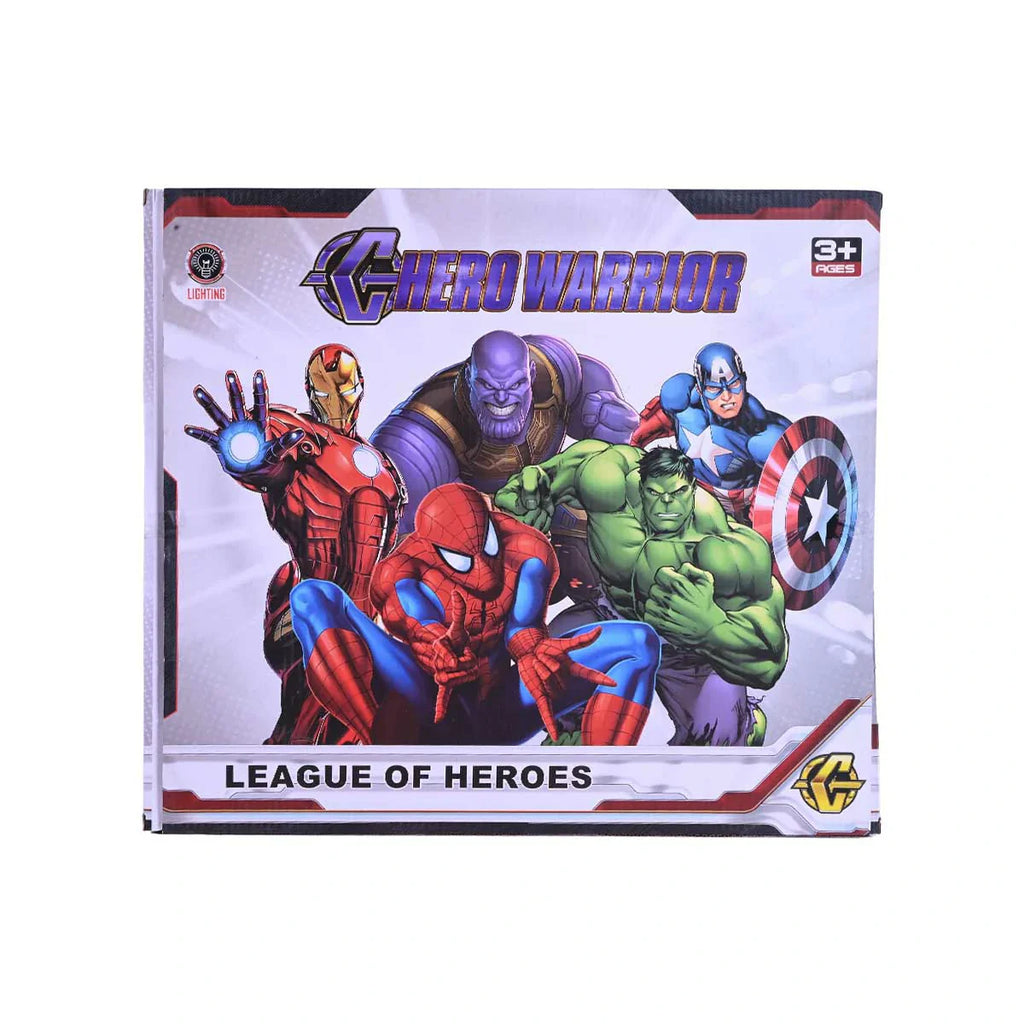 Picture of League of Heroes Iron Man Role-Play & Action Figure Set with Electronic Mask and Lighting - by Raja Sahib Kids