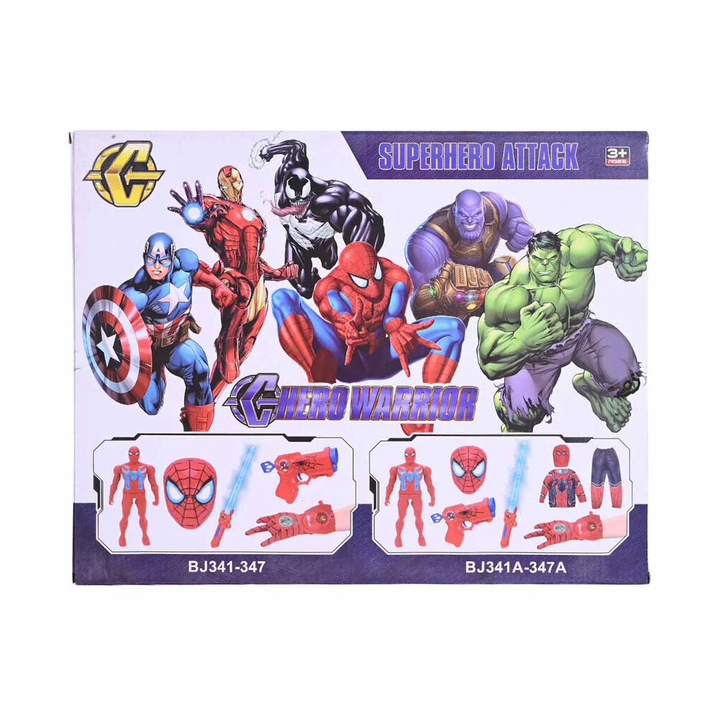 Picture of Hero Warrior Iron Man Role-Play Equipment Set – Mask, Blaster, and Accessories (Lighting & Music) - by Raja Sahib Kids