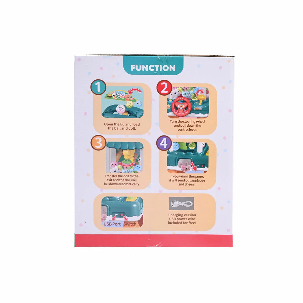 Picture of Fun & Cute Mini Doll Catcher Game - USB Powered Claw Machine with Music - by Raja Sahib Kids