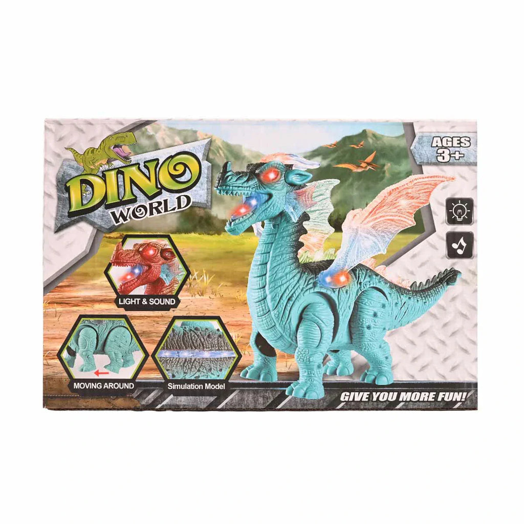 Picture of Dino World Animated Winged Dragon Toy with Light & Sound - by Raja Sahib Kids