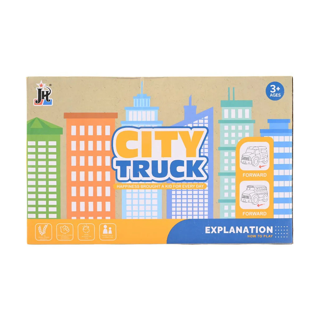 Picture of City Truck Eco-Friendly Police Van Toy - Made with Wheat Straw Material (Ages 3+) - by Raja Sahib Kids