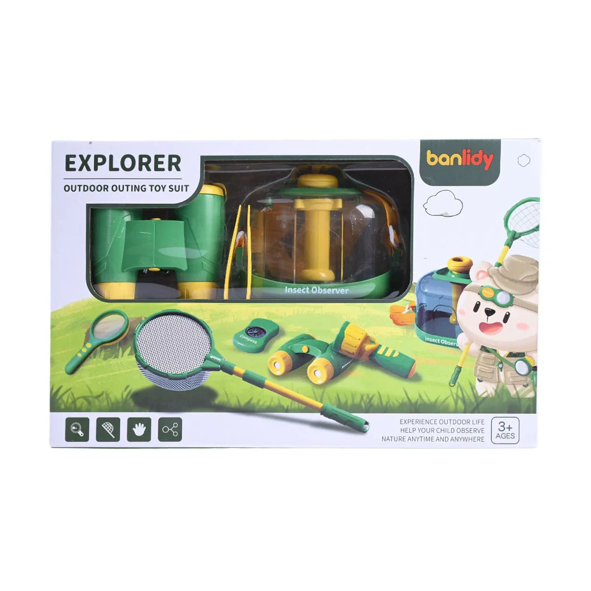 8-Piece Explorer Outdoor Outing Toy Suit - Nature Observation Kit ...