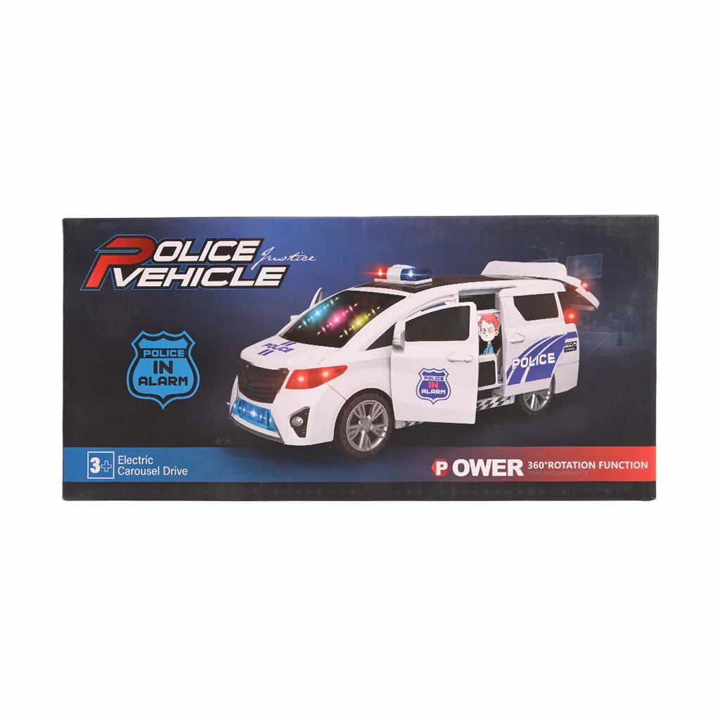 Picture of Electric Police Vehicle Minivan with 360° Rotation, Lights & Sound Alarm - by Raja Sahib Kids