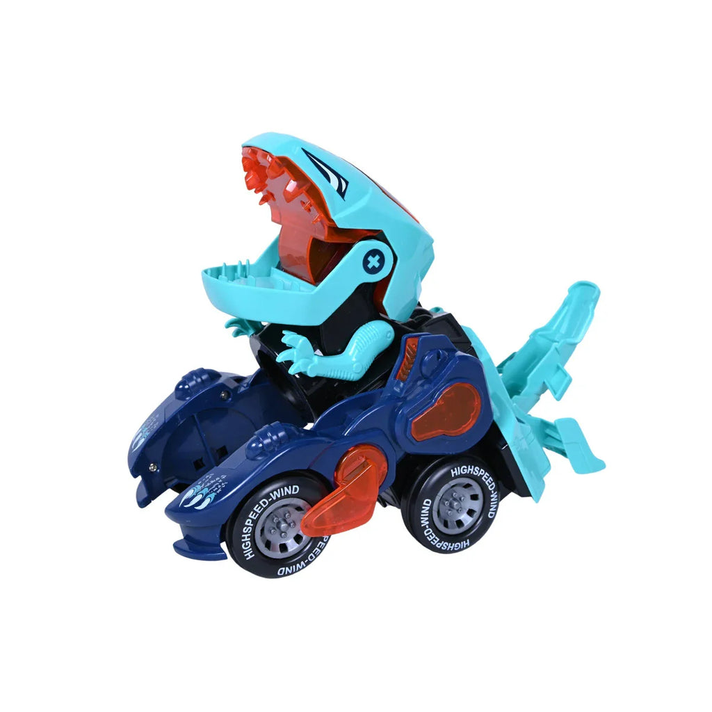 Picture of Dinosaur Transforming Car Electric Dinosaur Toys With Led Light And Sound - by Raja Sahib Kids