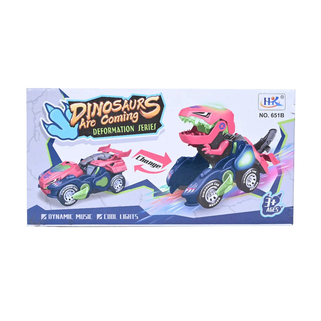 Picture of Dinosaur Transforming Car Electric Dinosaur Toys With Led Light And Sound - by Raja Sahib Kids