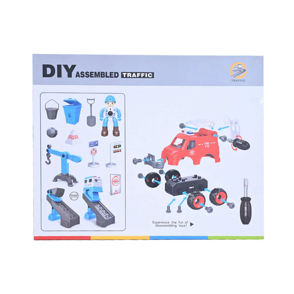 Picture of Diy Assemble City Car Set Of Toy, City Vehicles - by Raja Sahib Kids