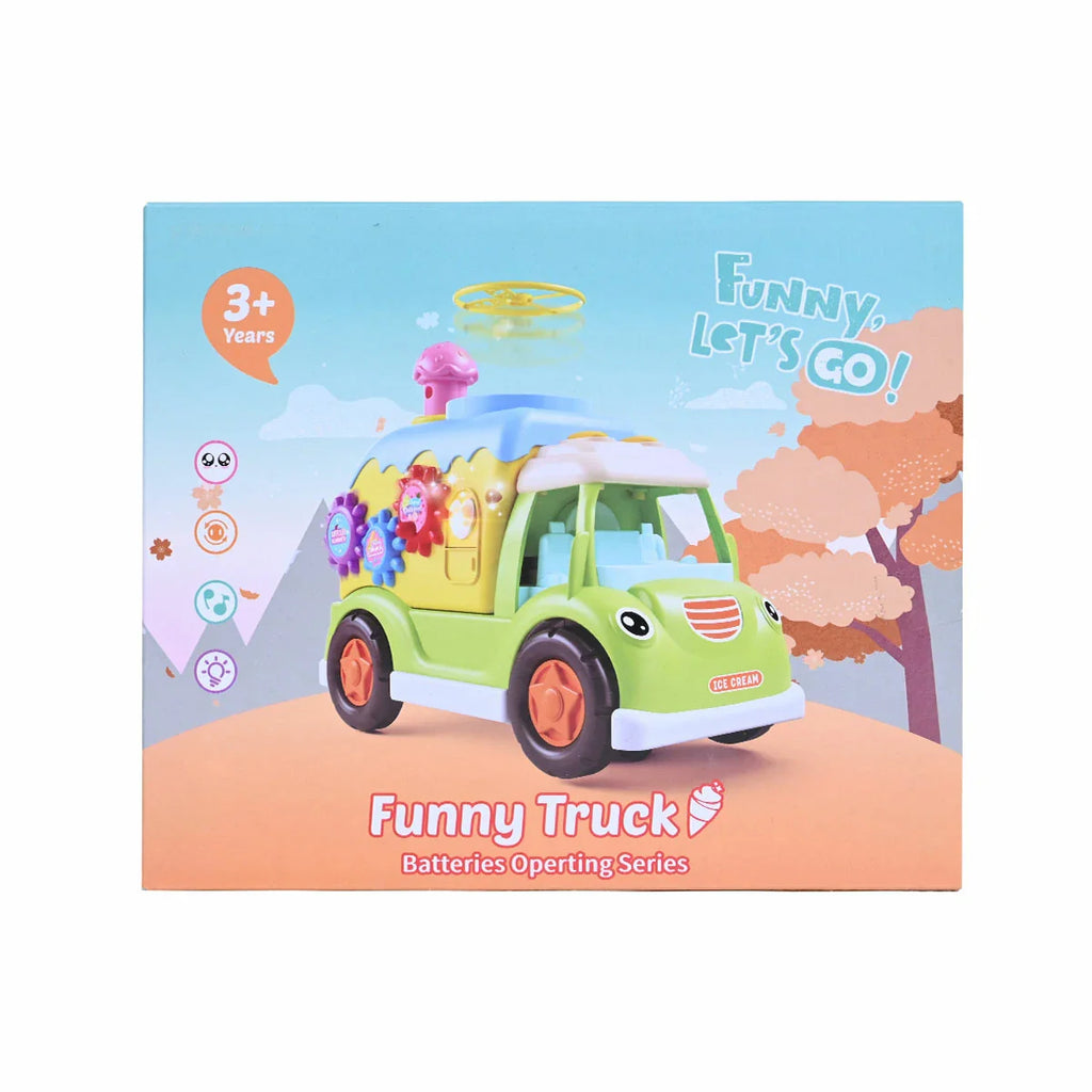 Picture of Multi-Functional Flying Disc Spinner Funny Truck Toy With Light & Music - by Raja Sahib Kids