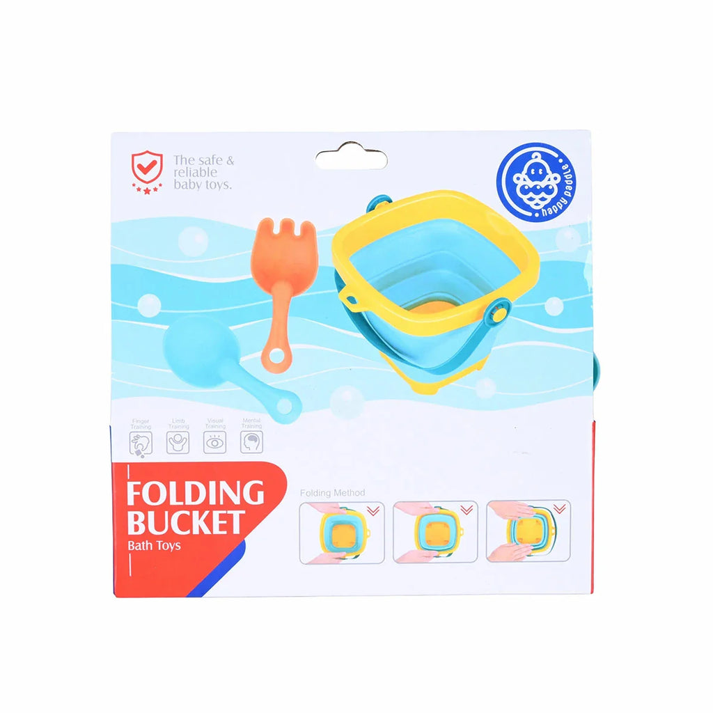 Picture of Huanger Folding Bucket Bath Toy Set - Collapsible Beach & Water Play Set - by Raja Sahib Kids