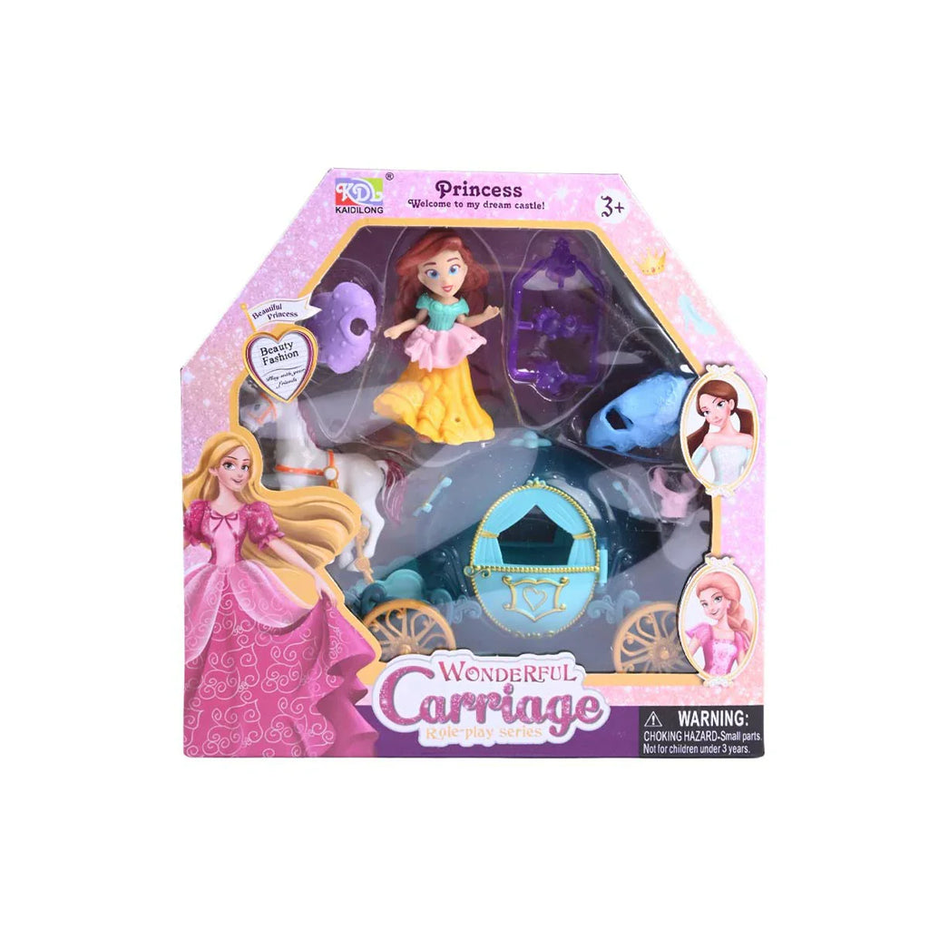 Picture of Princess Wonderful Carriage Role-play Set - Doll, Horse, and Fantasy Vehicle - by Raja Sahib Kids