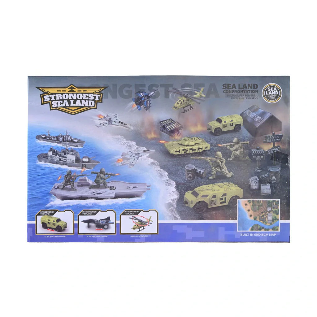 Picture of Strongest Sea Land Confrontation: Military Toy Set - by Raja Sahib Kids