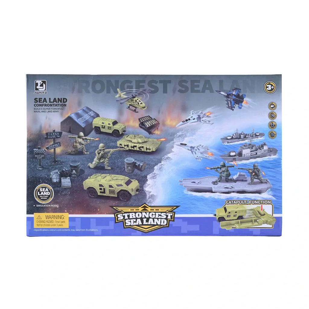 Picture of Strongest Sea Land Confrontation: Military Toy Set - by Raja Sahib Kids