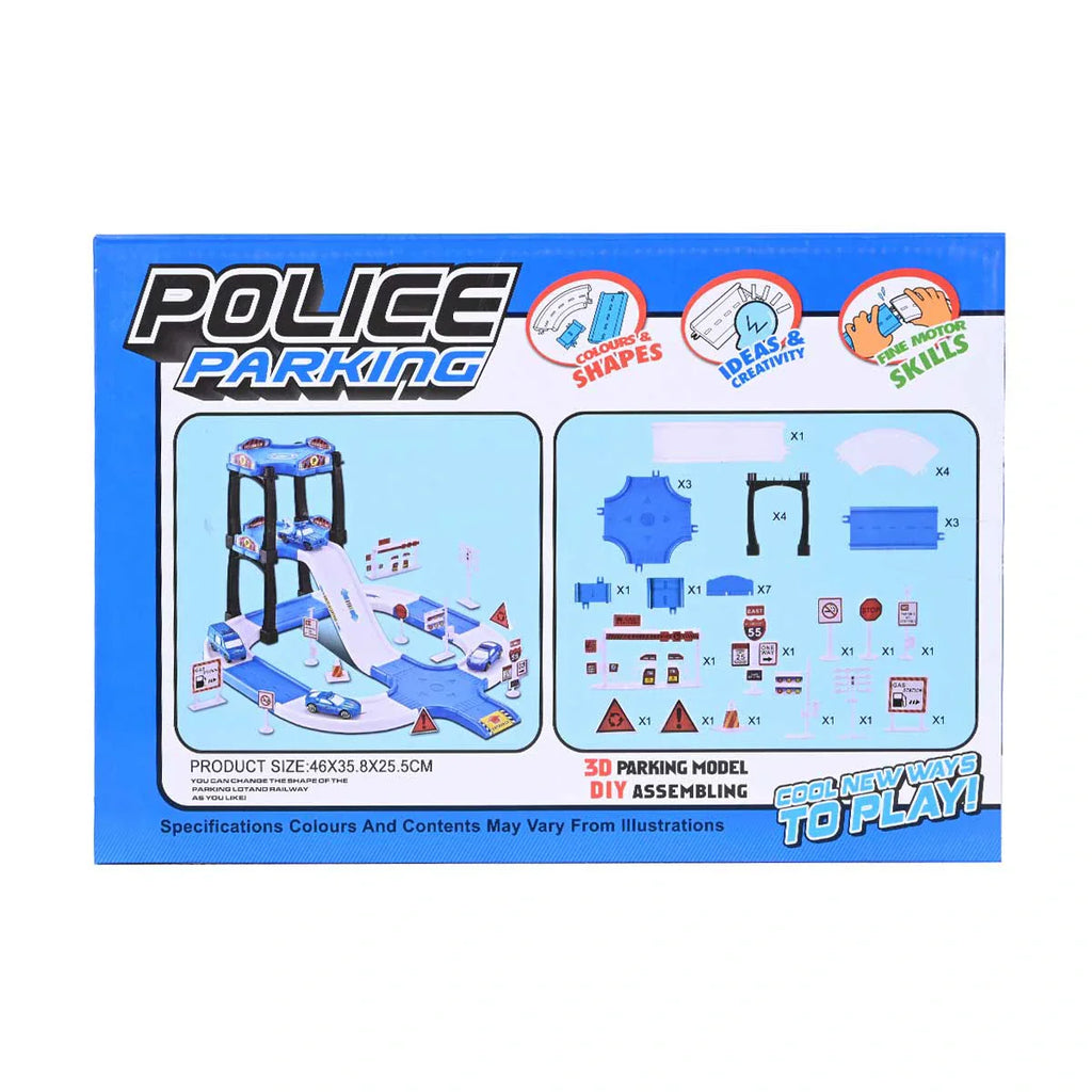 Picture of Parking Play Set Police Station 39 Pcs - by Raja Sahib Kids