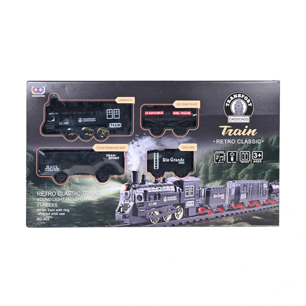 Picture of Electric Train Set With Smoke Light And Sound - by Raja Sahib Kids