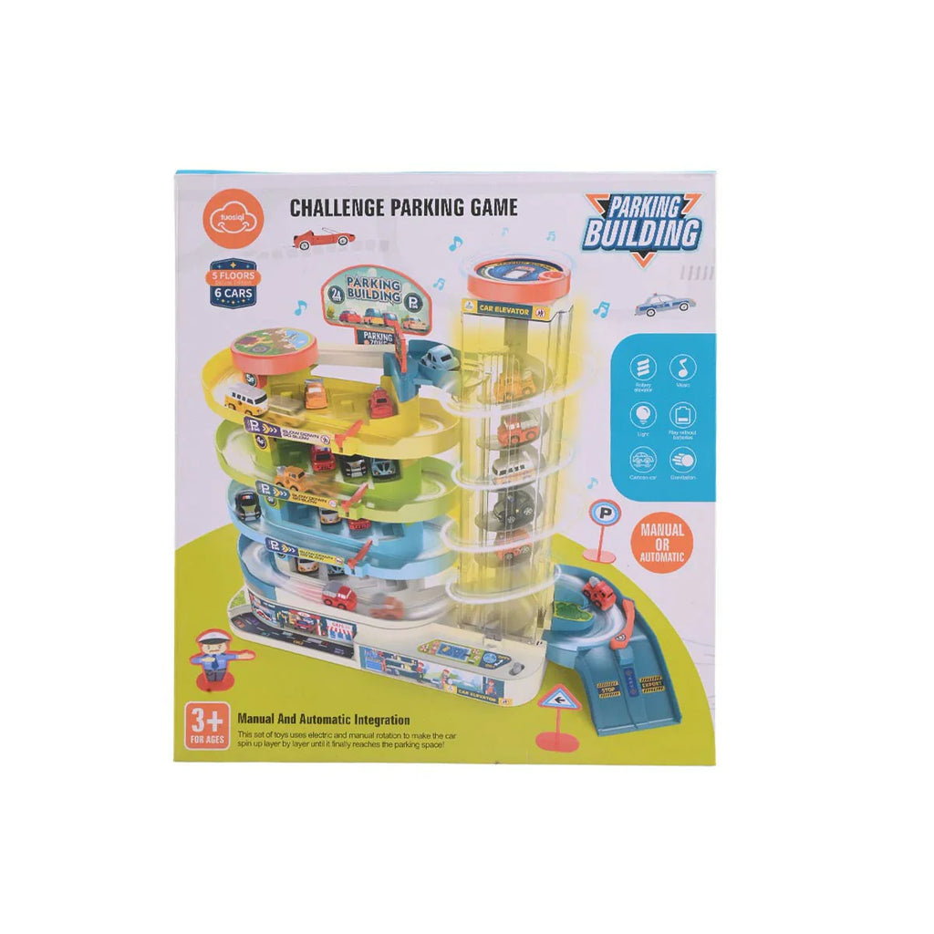 Picture of 5-Floor Challenge Parking Building Game - Manual & Automatic Integration Garage Set - by Raja Sahib Kids