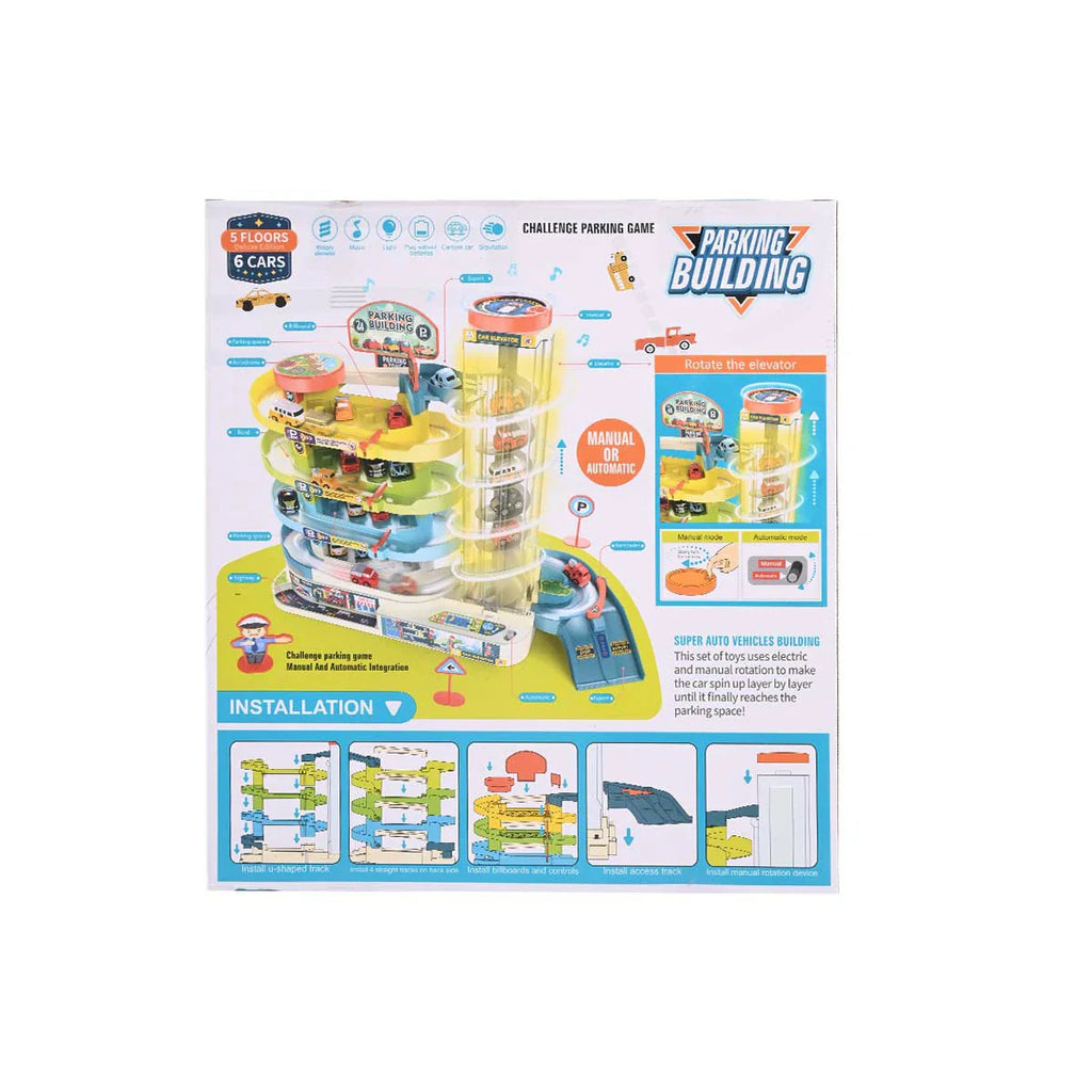 Picture of 5-Floor Challenge Parking Building Game - Manual & Automatic Integration Garage Set - by Raja Sahib Kids