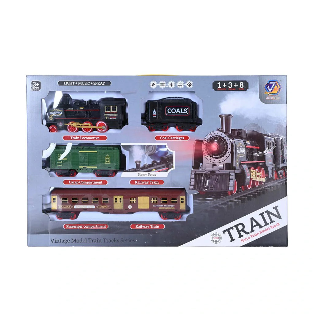 Picture of Vintage Model Train Tracks Series: Steam Spray Train - by Raja Sahib Kids