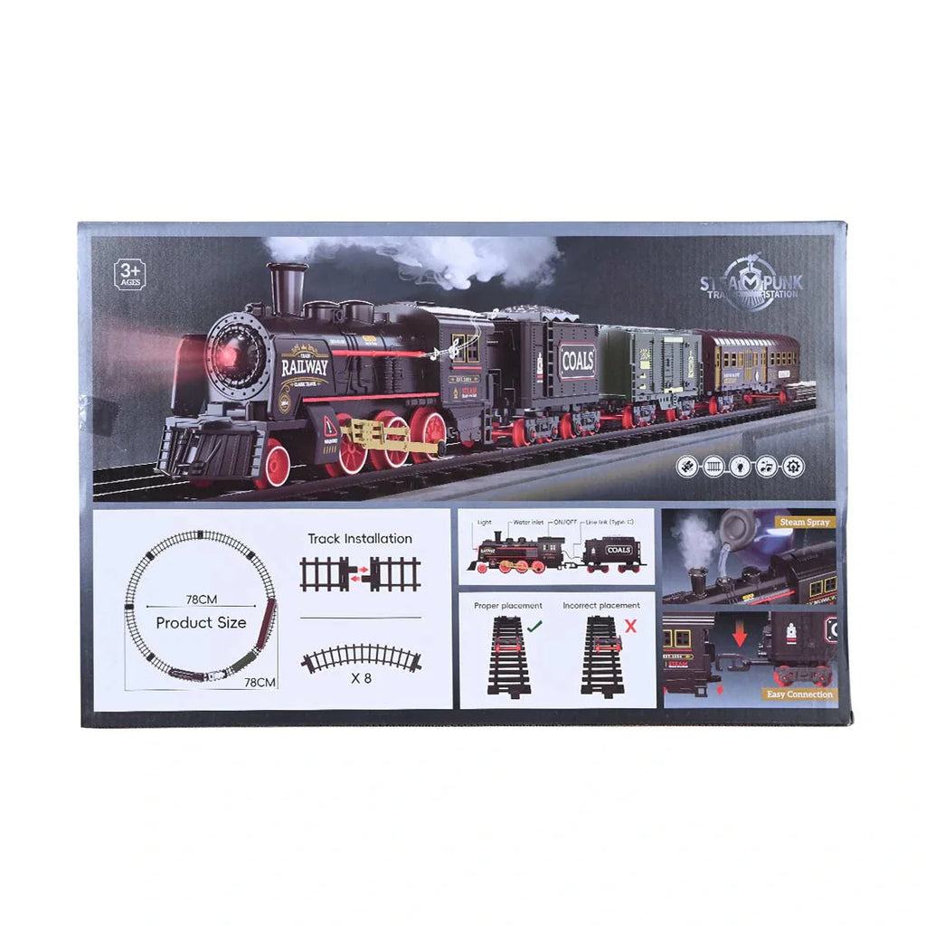 Picture of Vintage Model Train Tracks Series: Steam Spray Train - by Raja Sahib Kids