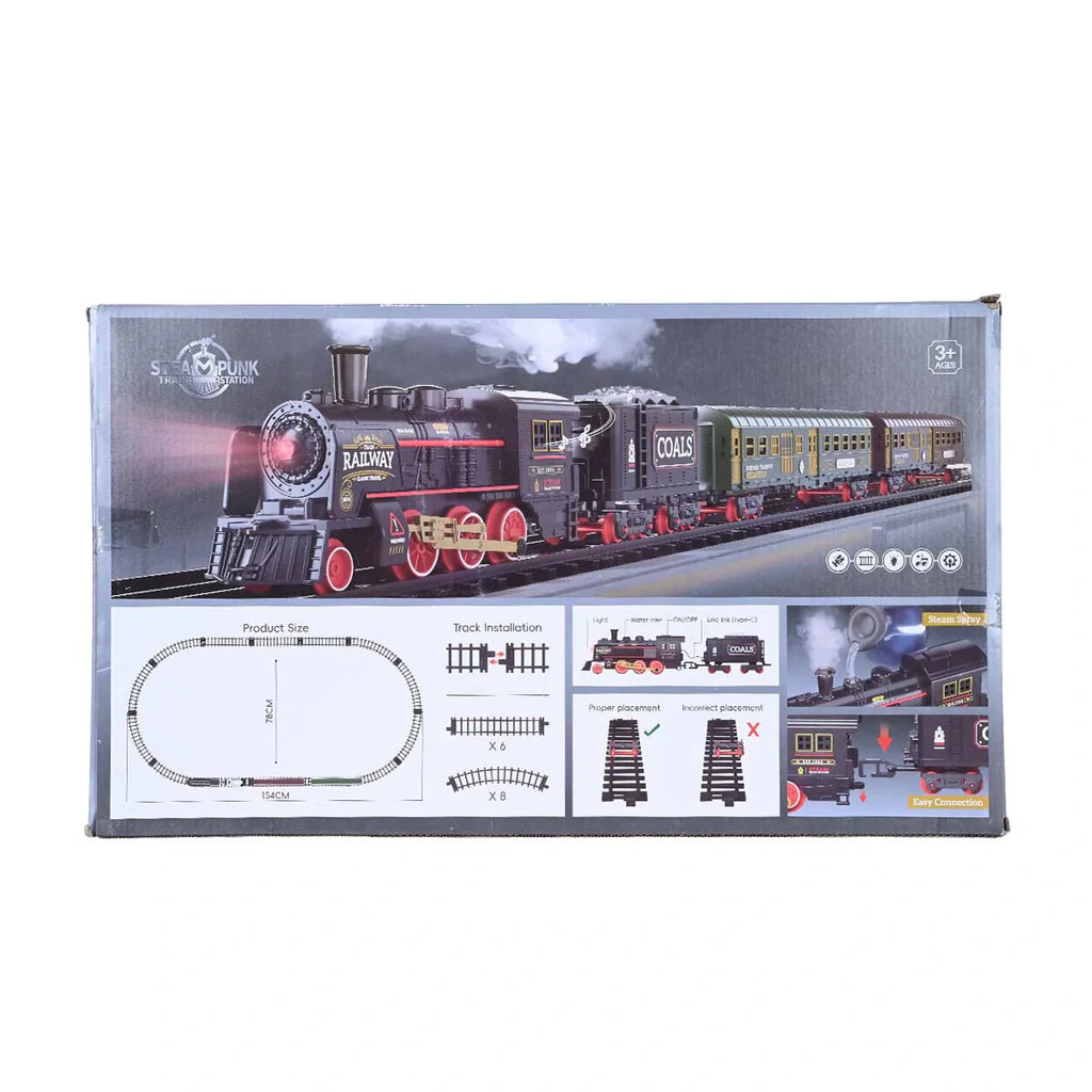 Picture of The Classic Steam Locomotive and Track Set - by Raja Sahib Kids