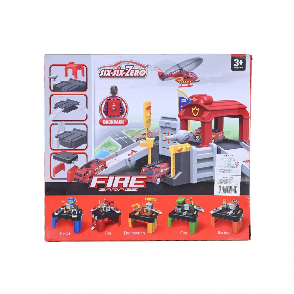 Picture of Six-Six-Zero Fire Garage Backpack Set 40 Pcs - by Raja Sahib Kids