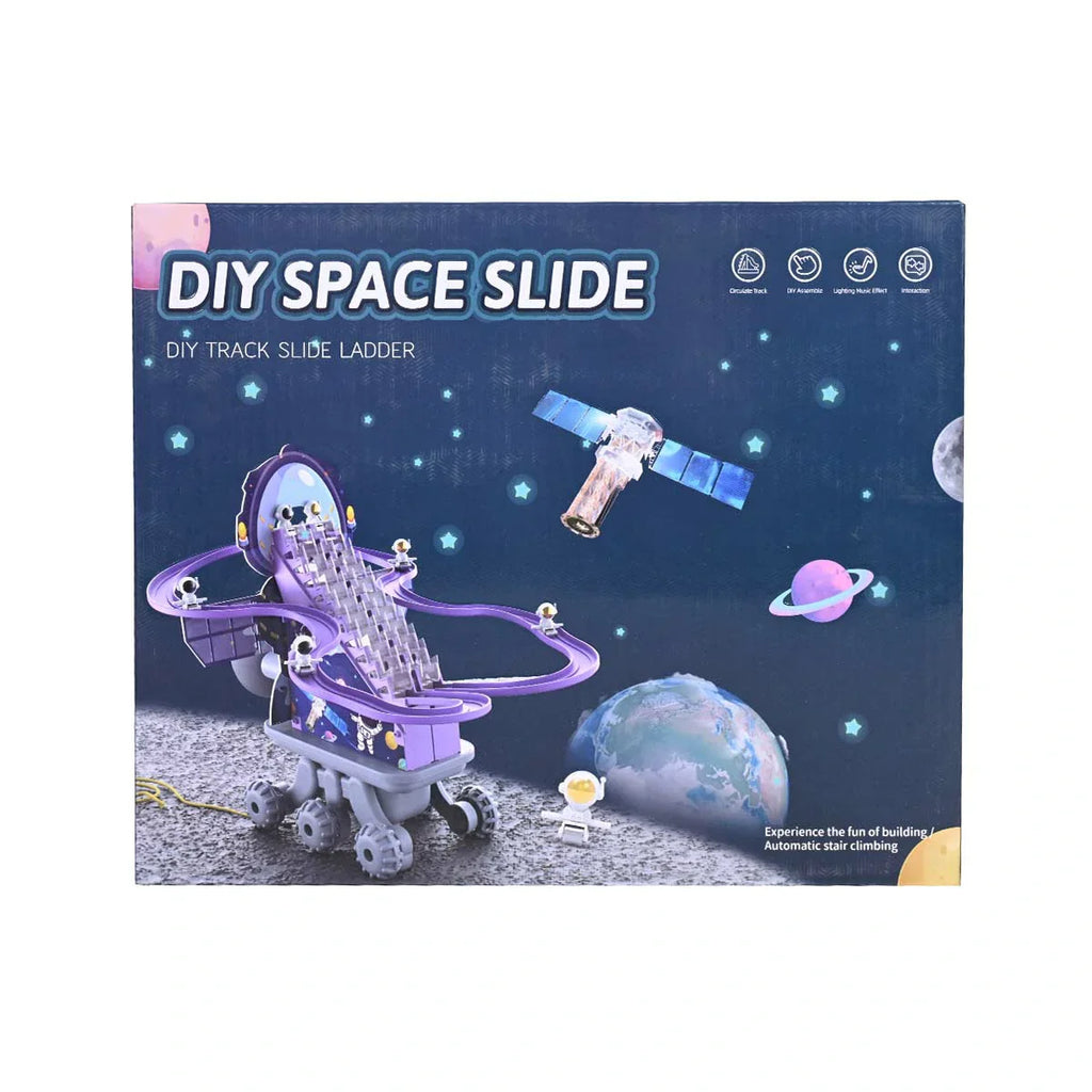 Picture of Parent Child Interaction Diy Puzzle Astronaut Stair Climbing Electric Track Lights And Music - by Raja Sahib Kids