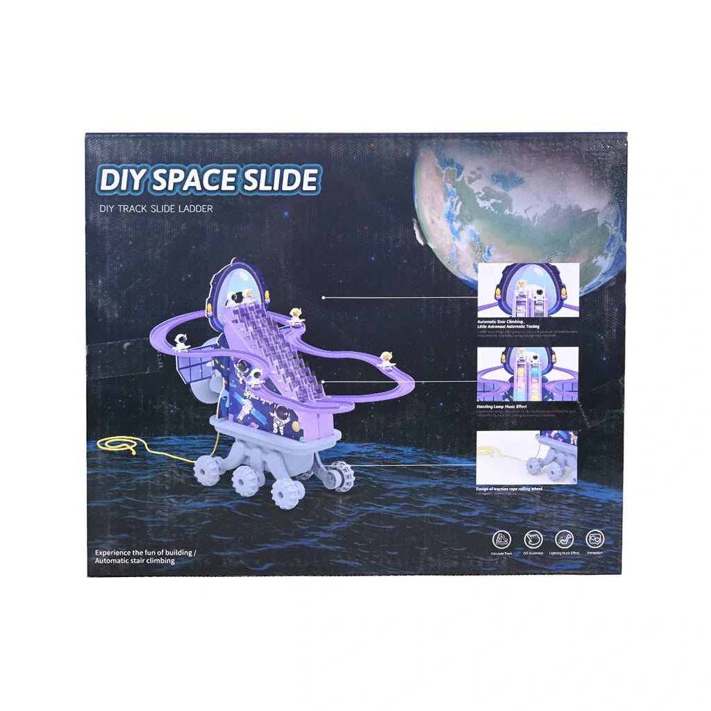 Picture of Parent Child Interaction Diy Puzzle Astronaut Stair Climbing Electric Track Lights And Music - by Raja Sahib Kids