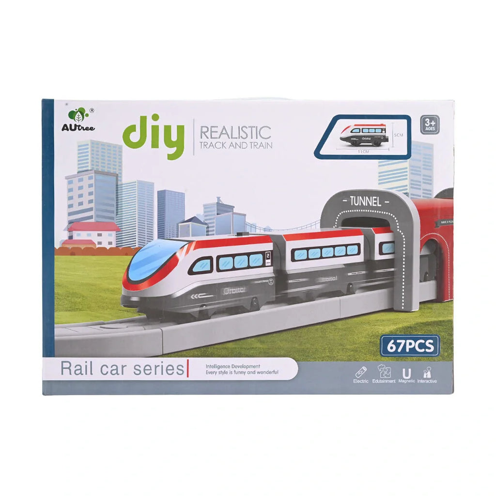 Picture of 67-Piece Interactive Electric Train and Track Set for Intelligence Development - by Raja Sahib Kids