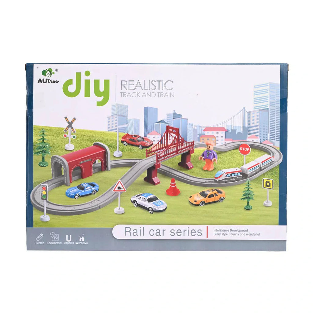 Picture of 67-Piece Interactive Electric Train and Track Set for Intelligence Development - by Raja Sahib Kids