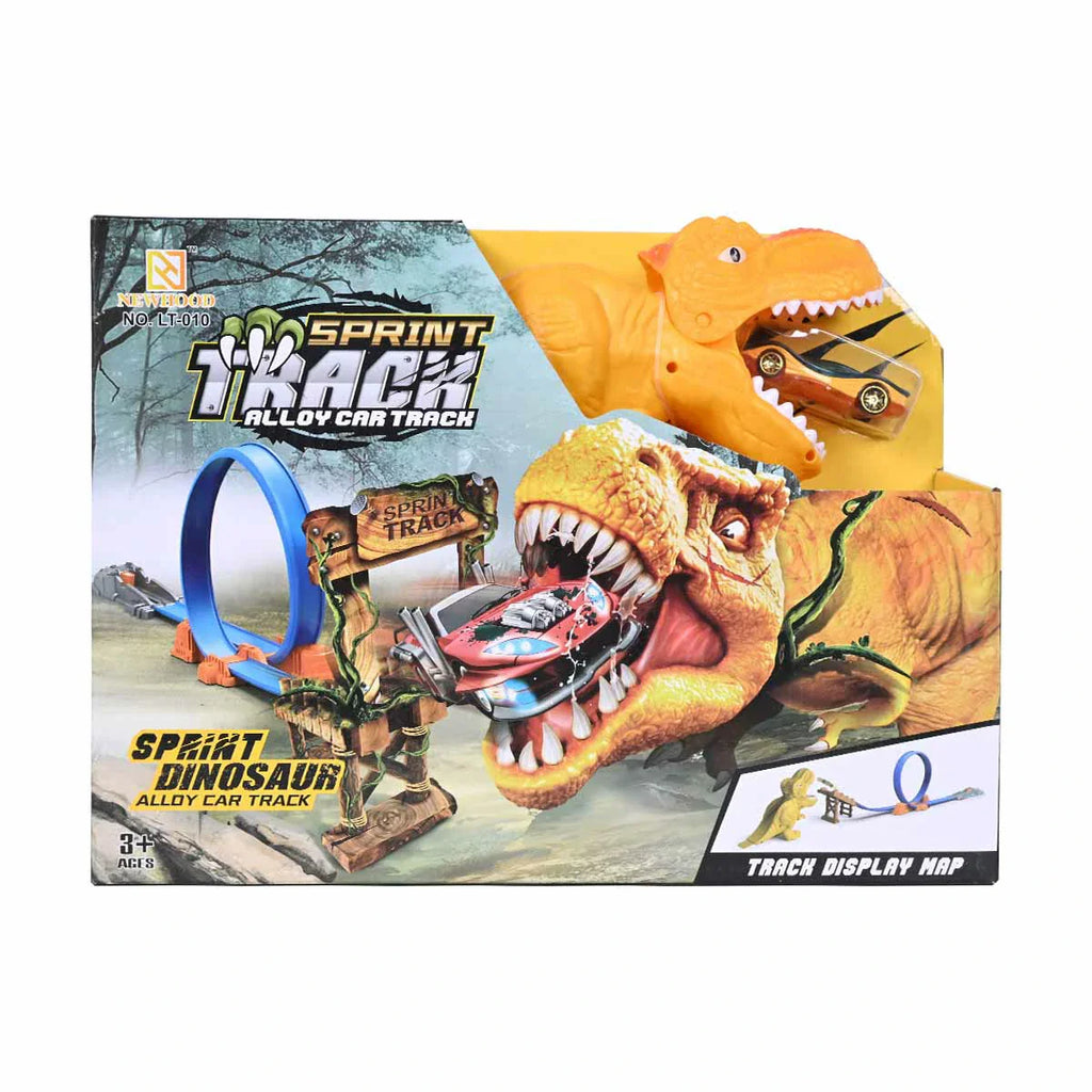 Picture of Dinosaur Tracks Race Car Toy, Dino Toys, 360° Loop Playset Track With Adventure - by Raja Sahib Kids