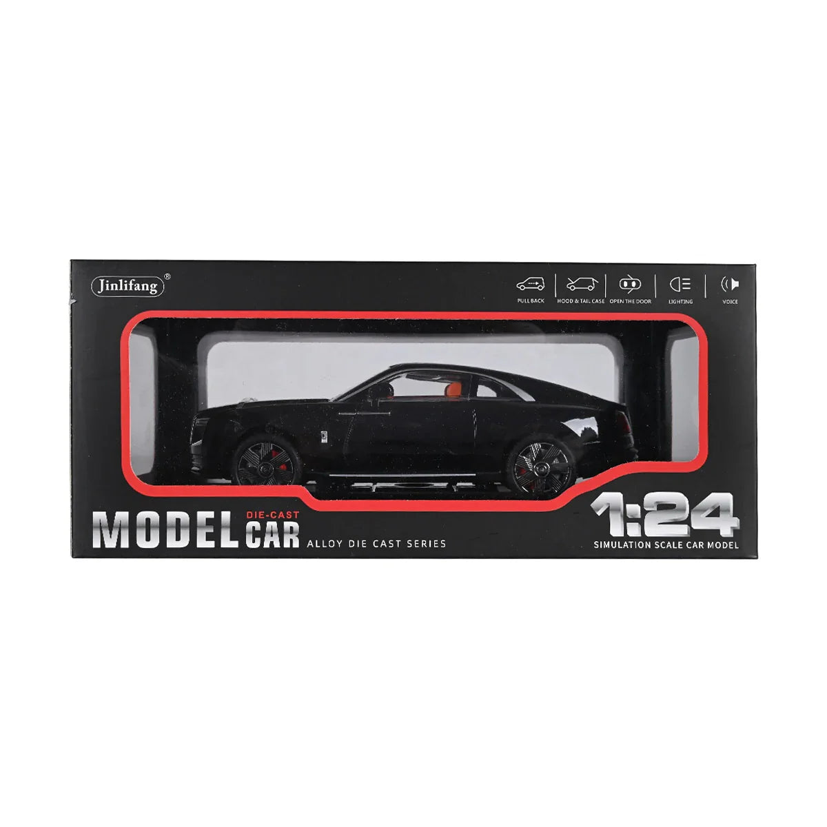 Premium 1:24 Scale Die-Cast Rolls-Royce Wraith Replica with Interactiv ...