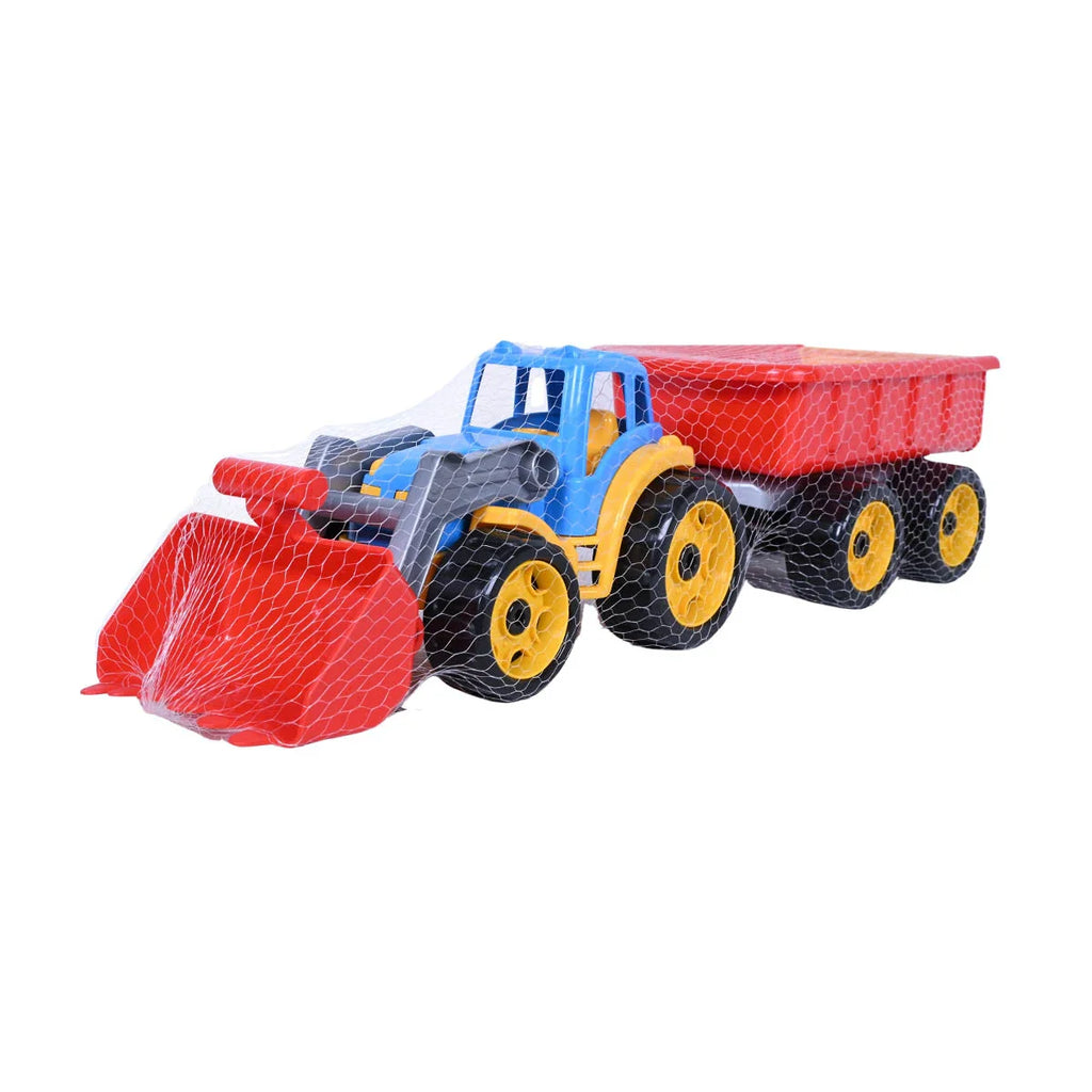 Picture of Technok Tractor With A Shovel & Trailer - Red - by Raja Sahib Kids