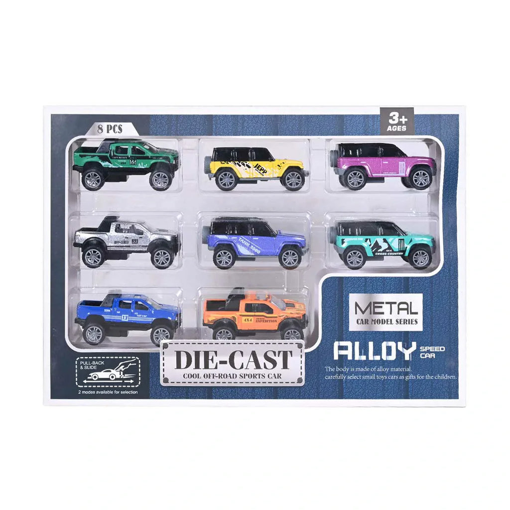 Picture of Die Cast Cool Off Road Sports Dinky Set 8 Pcs - by Raja Sahib Kids