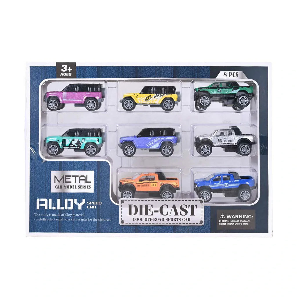 Picture of Die Cast Cool Off Road Sports Dinky Set 8 Pcs - by Raja Sahib Kids