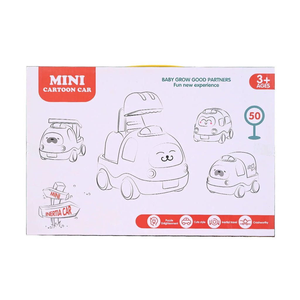 Picture of Mini Cartoon Car 12-Piece Set: Cute & Interesting Inertia Vehicles for Kids (Ages 3+) - by Raja Sahib Kids