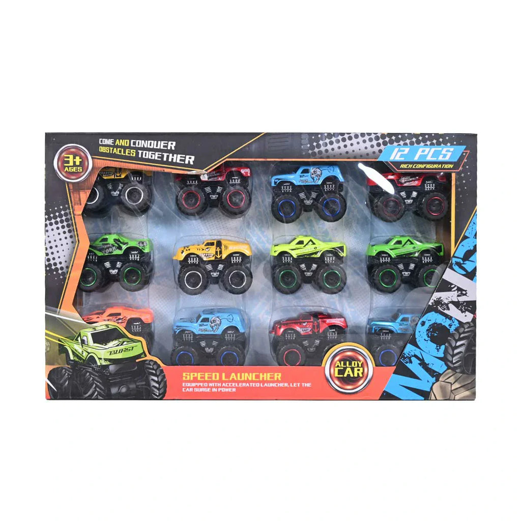 Picture of Burst Speed Launcher Alloy Cars 12 Pcs - by Raja Sahib Kids