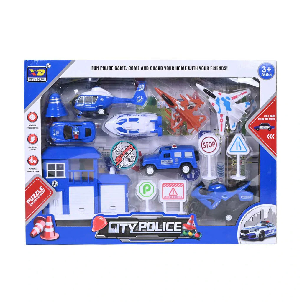 Picture of City Police Station Playset - by Raja Sahib Kids