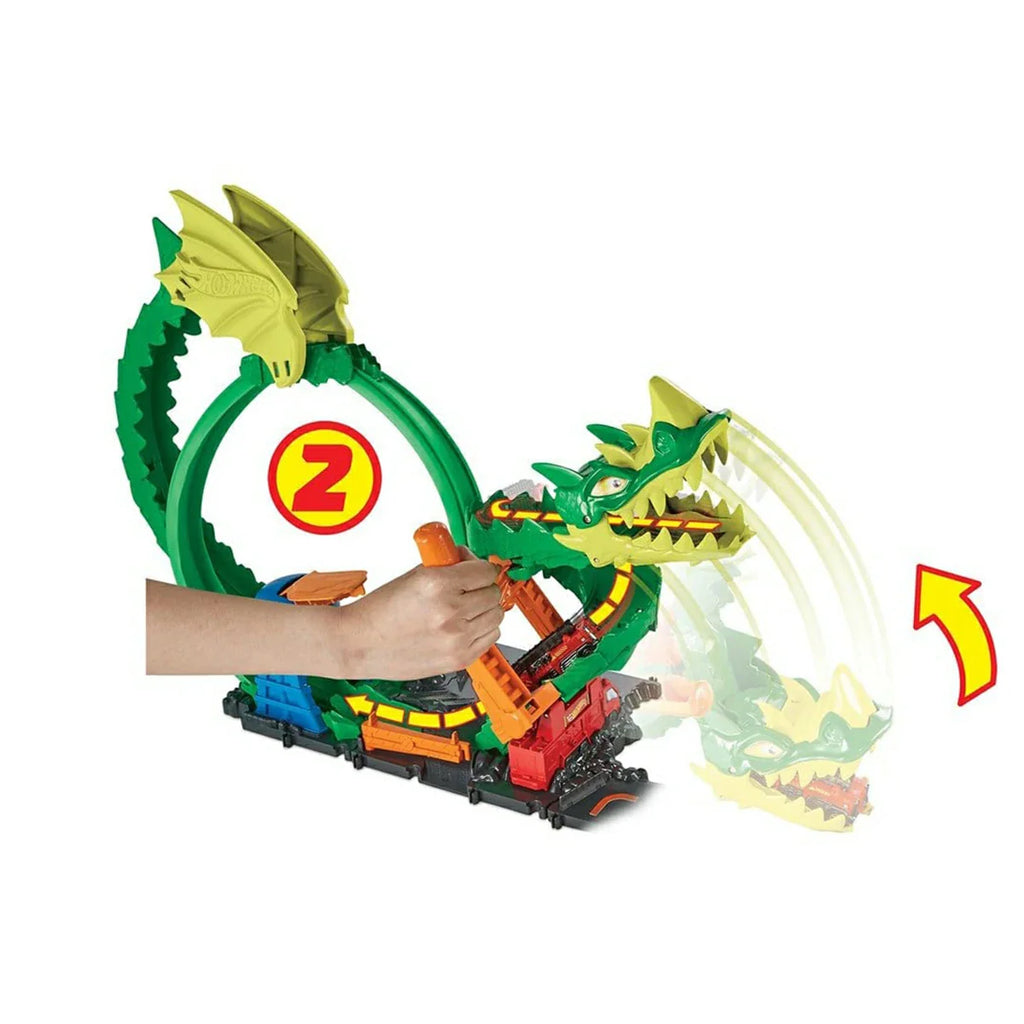 Picture of Hot Wheels City: Dragon Drive Firefight! Epic Stunt Track Challenge - by Raja Sahib Kids