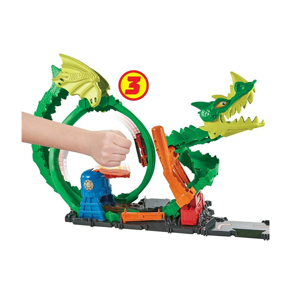 Picture of Hot Wheels City: Dragon Drive Firefight! Epic Stunt Track Challenge - by Raja Sahib Kids