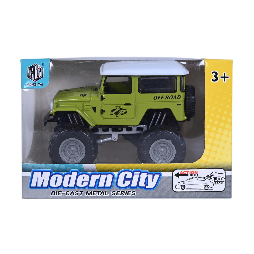 Picture of Modern City Die Cast Metal Jeep Green - by Raja Sahib Kids