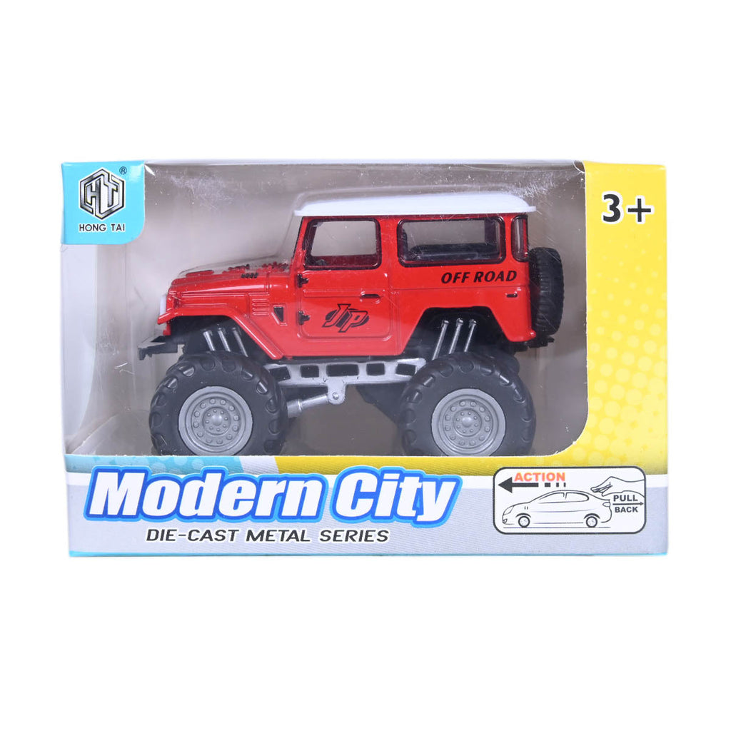 Picture of Modern City Die Cast Metal Jeep Red - by Raja Sahib Kids